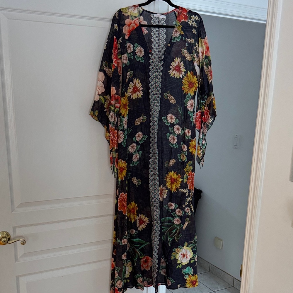 Johnny Was: Floral Beach Kimono/Coverup